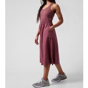 Athleta Baja Linen Midi Dress - XS